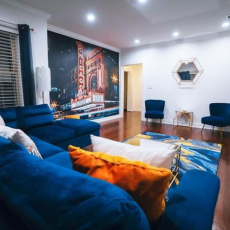 The Blue Golden Luxury Modern 3- Bedroom Apartment In Chicago Ngoại thất bức ảnh
