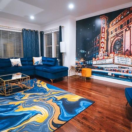 The Blue Golden Luxury Modern 3- Bedroom Apartment In Chicago Ngoại thất bức ảnh