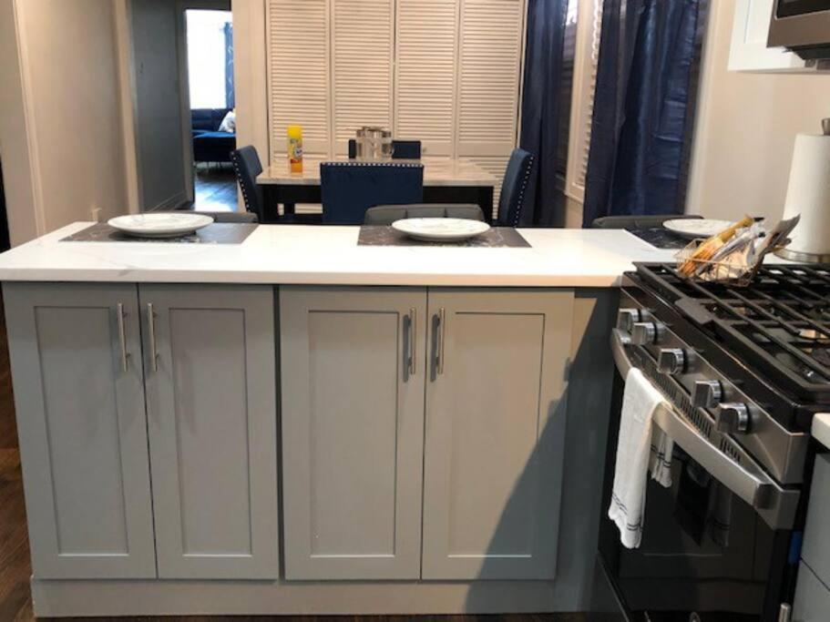The Blue Golden Luxury Modern 3- Bedroom Apartment In Chicago Ngoại thất bức ảnh
