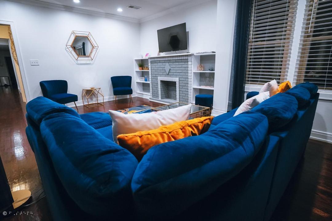 The Blue Golden Luxury Modern 3- Bedroom Apartment In Chicago Ngoại thất bức ảnh